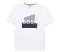 Boss - Tee-shirt Manches Courtes - Blanc - Garçon - 10 Ans
