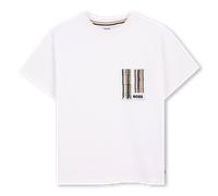 Boss - Tee-shirt Manches Courtes - Blanc - Garçon - 16 Ans