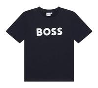 BOSS - Tee-Shirt Manches Courtes Bleu 100% Coton 14ANS