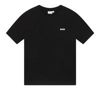 BOSS - Tee-Shirt Manches Courtes Noir 100% Coton 12ANS