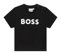 BOSS - Tee-Shirt Manches Courtes Noir 100% Coton 18MOIS