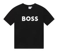 BOSS - Tee-Shirt Manches Courtes Noir 100% Coton 5ANS