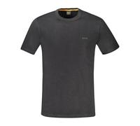 Hugo Boss T-shirt Tegood coton flammé manches courtes détail logoté noir Taille M