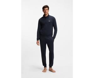 BOSS Tenue d’intérieur en coton stretch à logos - Style 365 Long Set, 50554873 Bleu foncé L