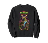 Boss The Invader Jeu Arcade Retro Monster Design Sweatshirt
