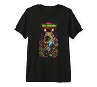 Boss The Invader Jeu Arcade Retro Monster Design T-Shirt Haut de Gamme