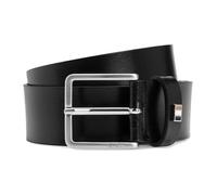 BOSS Hommes Ther-Flag-E Sz35 Ceinture en cuir italien avec passant à rayures emblématiques