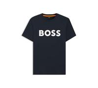 BOSS T-Shirt 'Thinking 1' bleu foncé / blanc, Taille M