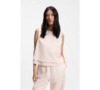 BOSS Top à superposition avec dos ouvert - Style Bliny, 50558467 Rose clair 38