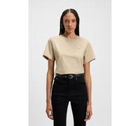 BOSS Top en coton mercerisé à double monogramme brodé - Style Elphi_BB, 50513755 Beige clair L