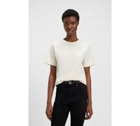 BOSS Top en coton mercerisé à double monogramme brodé - Style Elphi_BB, 50513755 Blanc XS