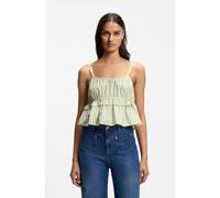BOSS Top en popeline de coton à rayures verticales - Style C_Iplyn, 50559224 Vert à motif 40