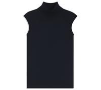 BOSS Top sans manches en laine mérinos à col montant - Style Fipini, 50544998 Bleu foncé S