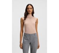 BOSS Top sans manches en laine mérinos à col montant - Style Fipini, 50544998 Rose clair XXL