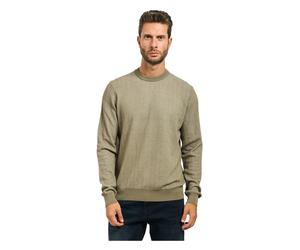 Boss - Tricot ras du cou - Homme - Pulls - Brun - Taille: S