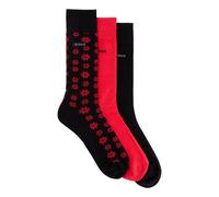 Boss Trois Paire De Chaussettes Homme En Boîte Cadeau Red Taille Unique 5050172