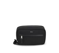 BOSS Trousse de toilette en nylon structuré à zip intégral - Style Highway_N_Washbag, 50504316 Noir pcs.