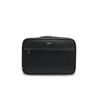 BOSS Trousse de toilette monogrammée avec logo embossé en transfert - Style Zair_MN_Washbag, 50552626 Noir pcs.