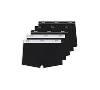 Hugo Boss Boxers Trunk 5P Essential – lot de 5, coton stretch, taille à logo – Noir L