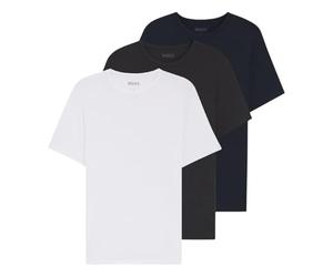 Boss Tshirt RN 3p Bamboo 10270020 0 sous-vêtement Homme | T-shirts unis pour hommes, ensemble de basiques, vêtement polyvalent, tenue de tous les jours, ensemble de basiques