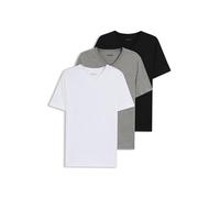BOSS T-Shirt 'Classic' gris chiné / noir / blanc, Taille L