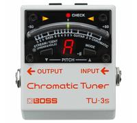 BOSS TU-3s Compact Chromatic Tuner Guitare Basse Pédale Affichage LED Haute L...