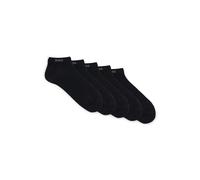 BOSS Lot de cinq paires de chaussettes basses en coton mélangé avec logo - Style 5P AS Uni CC, 50493197 Noir 39-42