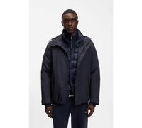 BOSS Veste à capuche décontractée imperméable et coupe-vent - Style P-Cuvro-Goretex, 50569863 Bleu foncé 54