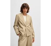 BOSS Veste à un bouton en coton stretch aérien - Style Jupan, 50537453 Beige 34