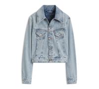 BOSS Veste camionneur Slim à délavage marbré - Style C_TRUCKER JKT, 50564451 bleu clair M