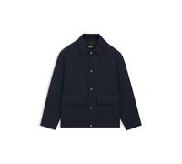 BOSS Veste coupe décontractée en tissu déperlant peau de pêche - Style C-Covter, 50554364 Bleu foncé 52