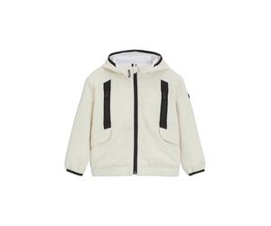 BOSS Veste coupe-vent à capuche en seersucker pour enfant - Style J52055/21C12A, J52055 Beige clair 138