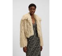 BOSS Veste courte en fourrure synthétique de Mongolie - Style C_Cefura, 50547960 Beige clair 38