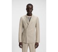 BOSS Veste croisée en laine vierge à micro motif - Style C-Hanry-DB-254, 50553881 Naturel 44