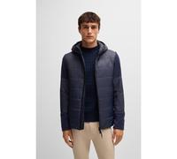 BOSS Veste d’équitation déperlante avec détails en polaire - Style JEFF LIGHT PUFFA JACKET, B5M1404 Bleu foncé XS