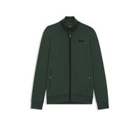 BOSS Veste d’équitation zippée avec finitions à rayures emblématiques - Style SAMMY FUNCTIONAL CARDIGAN, B7M1202 Vert sombre XL