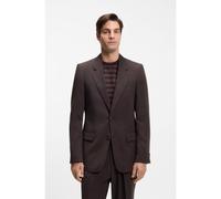 BOSS Veste de costume coupe décontractée en twill - Style C-Callum-262, 50562362 Marron foncé 46