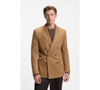 BOSS Veste de costume croisée en laine et cachemire BECKHAM x BOSS - Style DB-Jacket-252_DB, 50554865 Beige 52