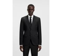 BOSS Veste de costume Regular en sergé de laine vierge - Style H-Jeckson-B1, 50469172 Noir 64