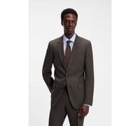 BOSS Veste de costume Slim en laine mélangée BOSS BY BECKHAM - Style SB-SuitJacket-262_DB, 50563579 Marron foncé 50