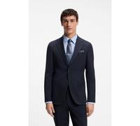 BOSS Veste de costume Slim en laine vierge et soie - Style L-Heston-LP-263, 50566403 Bleu foncé 54