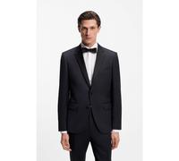 BOSS Veste de smoking Slim en sergé de laine vierge - Style H-Huge-Tux-N-B1, 50469191 Bleu foncé 60
