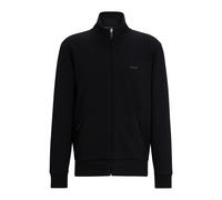 BOSS Hommes Skaz Sweat zippé en Coton Stretch à Logo imprimé