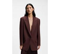 BOSS Veste décontractée en mélange de laine vierge - Style JAVANA1_FS_C, 50562621 Marron foncé 46