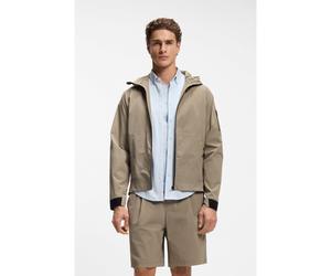 BOSS Veste déperlante à structure micro-gaufre - Style OW_Terrace JT HD, 50554165 Brun chiné XL