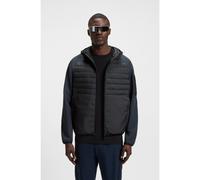 BOSS Veste déperlante avec poche zippée sur une manche - Style J_Urbanex Hybrid HD, 50541032 Bleu foncé S