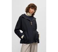 BOSS Veste déperlante en laine confectionnée en Italie - Style Pavier, 50531981 Bleu foncé 44