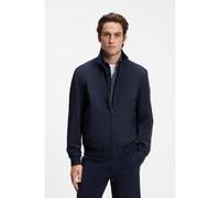 BOSS Veste déperlante en softshell à manches détachables - Style Olik, 50560986 Bleu foncé 48