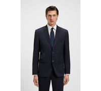 BOSS Veste droite en laine mélangée - Style H-Jasper-MM-C-224, 50479998 Bleu foncé 56