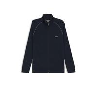 BOSS Veste zippée en coton stretch avec logo brodé - Style Mix&Match Jacket Z, 50515366 Bleu foncé XXXL